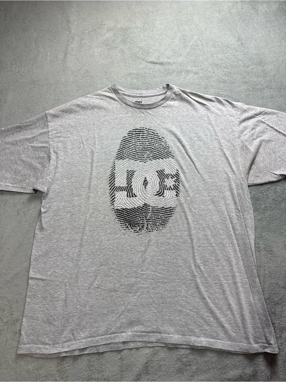 Y2K DC Skateboarding Fingerprint Graphic Shirt Size XXL